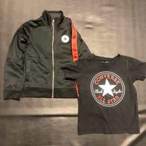 Converse sweater and t shirt bundle in size 4 boys